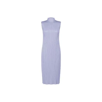 PLEATS PLEASE ISSEY MIYAKE Sleeveless Dress Women's Light Blue