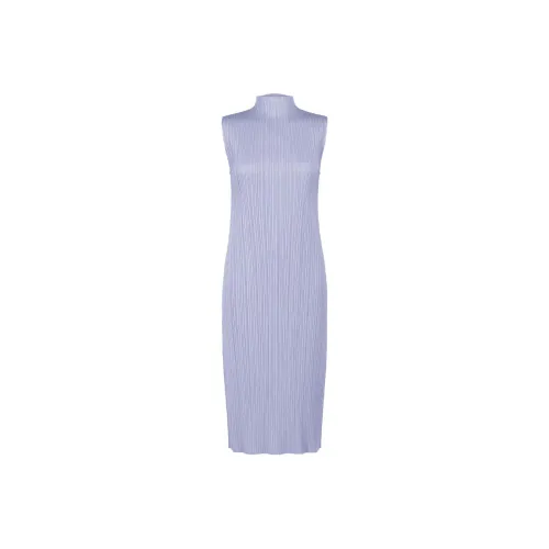 PLEATS PLEASE ISSEY MIYAKE Sleeveless Dress Women's Light Blue