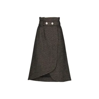 GANNI Casual Long Skirts Women's Brown