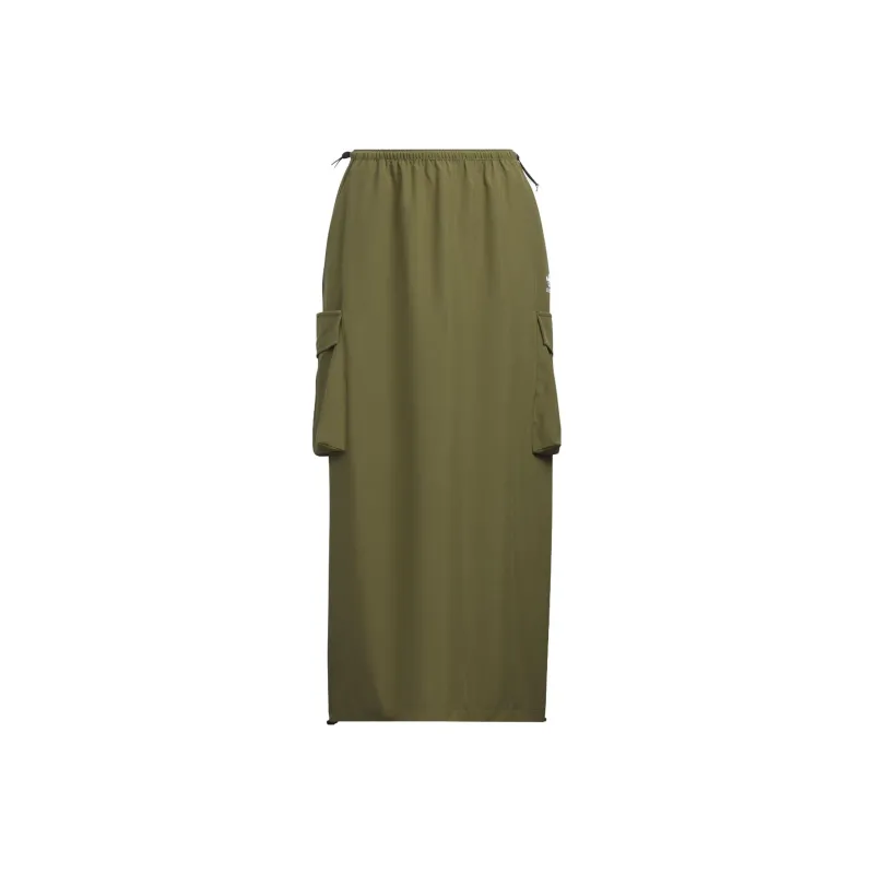 Adidas Originals Casual Long Skirts Women's Dark Olive Green-0