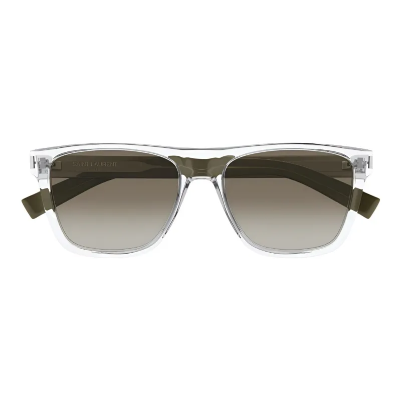 SAINT LAURENT Plastic Rectangular Sunglasses Unisex Transparent-1