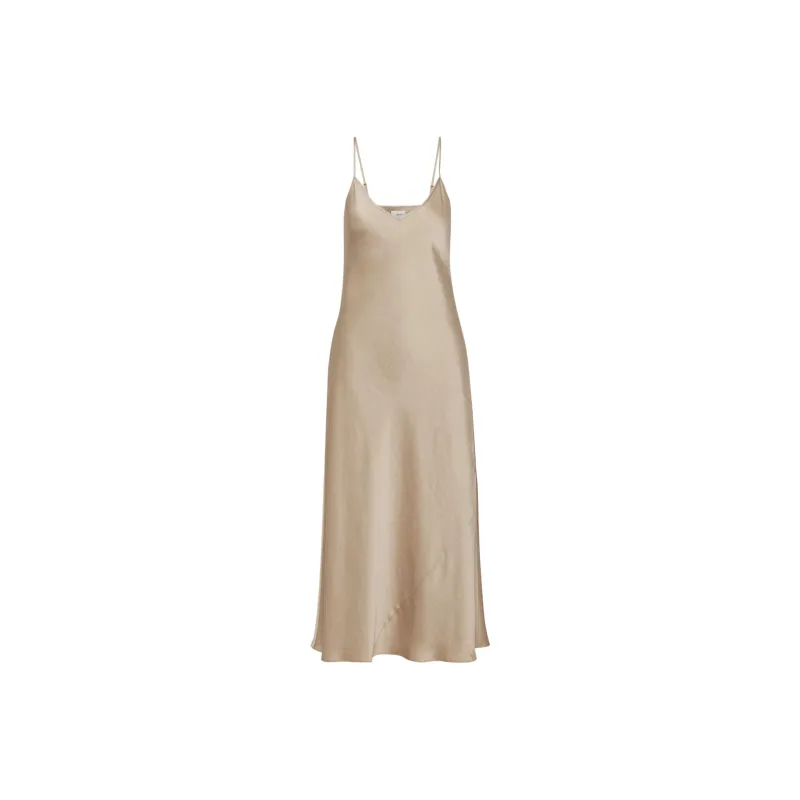 ARITZIA Wilfred New Only Slip Satin Maxi Dress Slip Dresses Women's Marmont-0