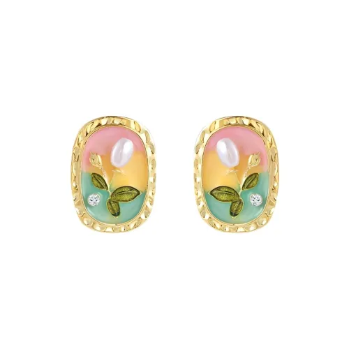 Universe Search Alloy Stud Earrings Women's