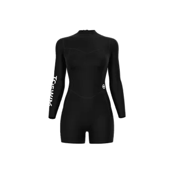 TOSWIM One Piece Swimsuits Women's Squid Black Diving Wetsuit
