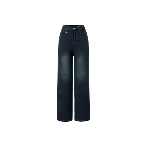 FHMY Jeans Women's Vintage Blue