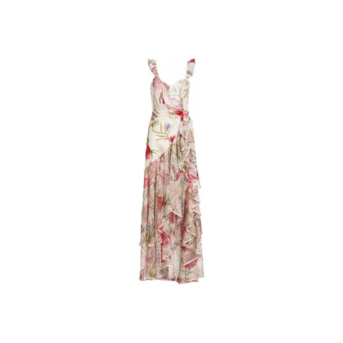 FREE PEOPLE PatBO Viera Lace Bustier Maxi Dress Slip Dresses Women's WHITE/White