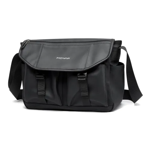 MOYYI PVC Crossbody Bag Regular Men's Black