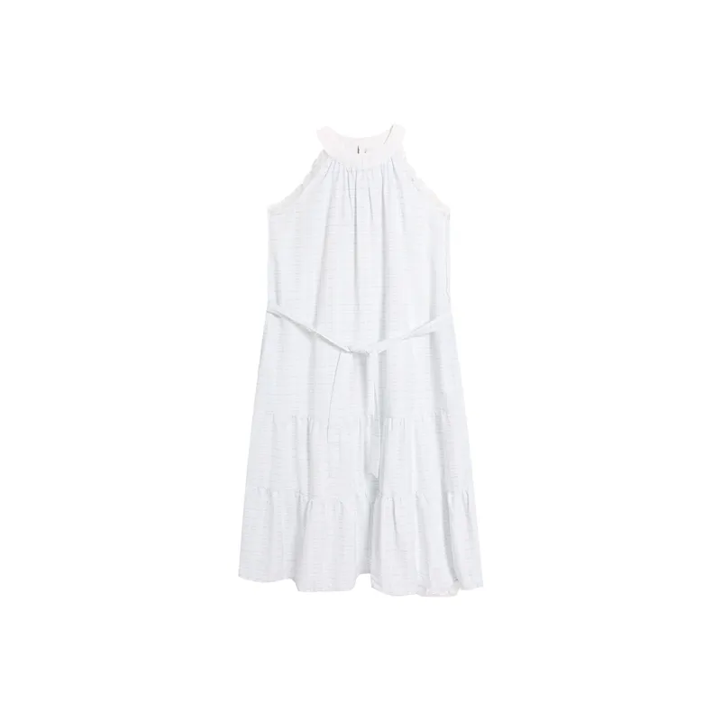 Pzhk Sleeveless Dress Women's Blue-0