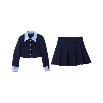 TORIGHT Skirt Set Women's Dark Blue
