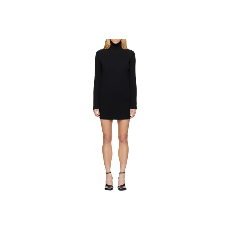 MM6 Maison Margiela Long Sleeved Dress Women's Black-0