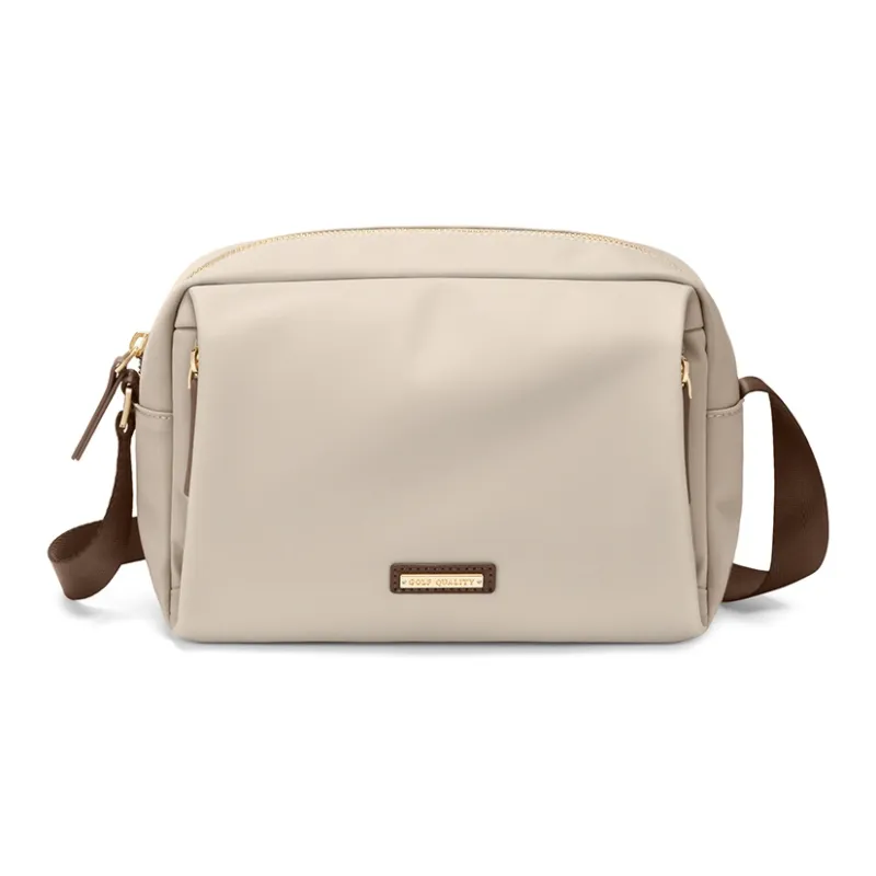 GOLF Fabric Crossbody Bag Regular Women's Apricot/Elegant Black-1