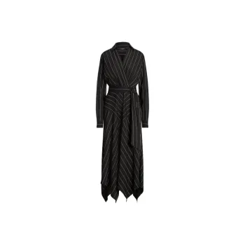 Polo Ralph Lauren SS24 Long Sleeved Dress Women's Black