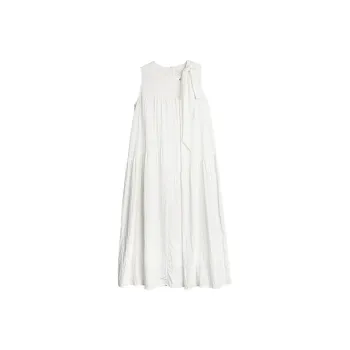 ELLE Sleeveless Dress Women's White