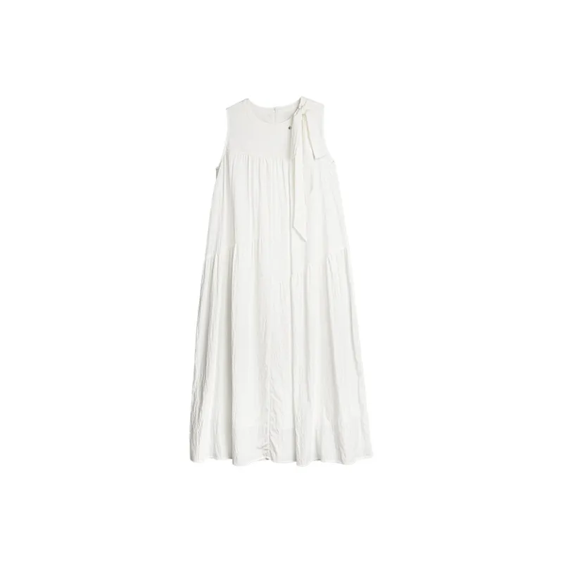 ELLE Sleeveless Dress Women's White-0