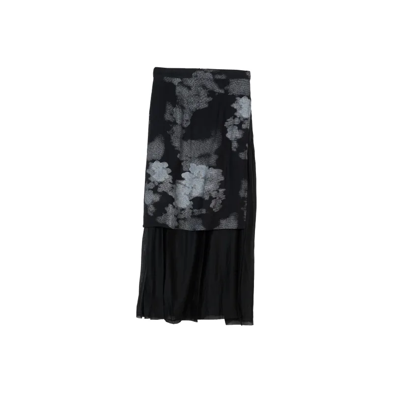 HEYMARKET Casual Long Skirts Women's Black-0