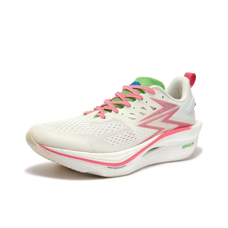 361° Flame 3 ET Cushioning Abrasion Resistant Breathable Low Top Running Shoes Unisex Neon Light Coral-1