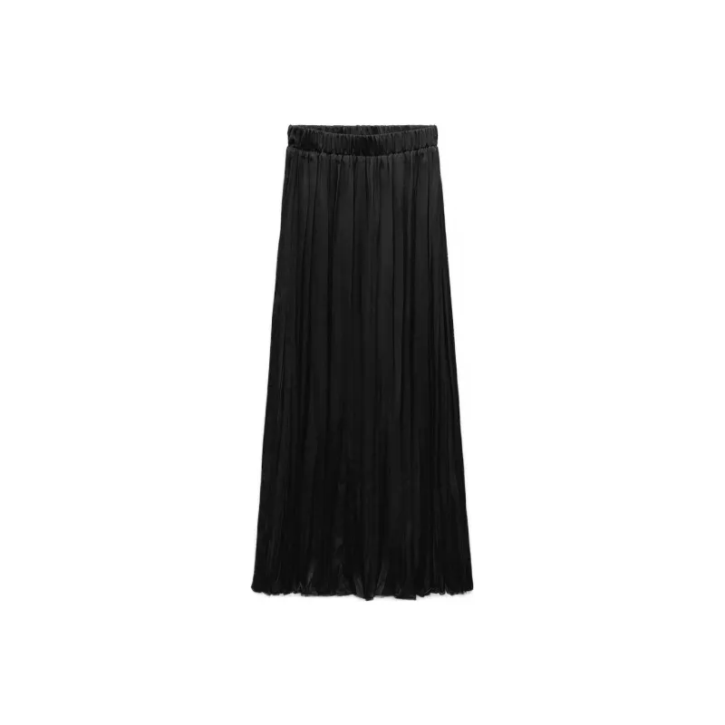 ZARA Casual Long Skirts Women's Black-0