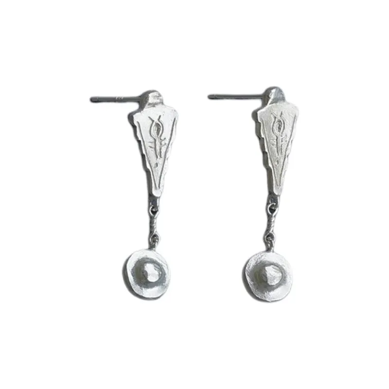 SALE E PEPE 925 Sterling Silver Earrings Unisex Multicolor-0