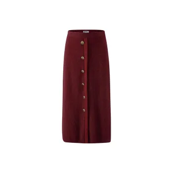 JASON WU Casual Long Skirt Women's Burgundy