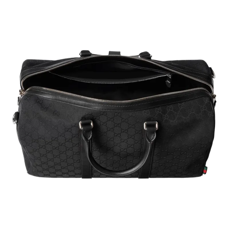 GUCCI GG Canvas Travel Bag Men's Black-4