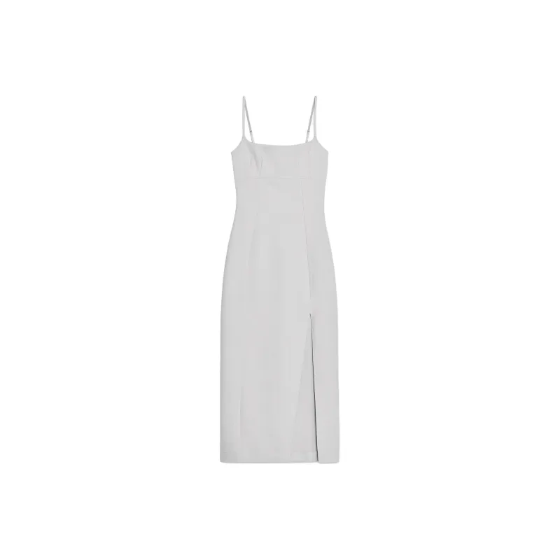 ZARA Slip Dress Women's Ice White-0