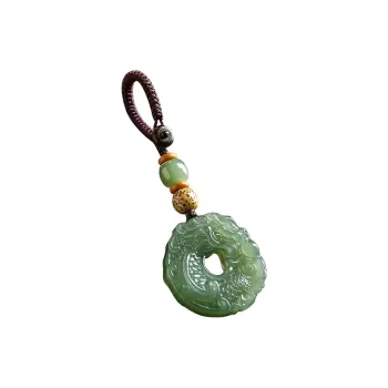 GOLDFISH ALLEY Hetian Jade Pendants Pale Greenish White Jade Unisex