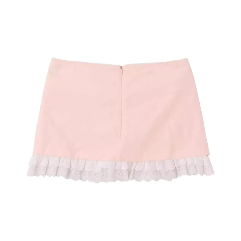 SCULPTOR Casual Short Skirts Women's Light Pink Red-1
