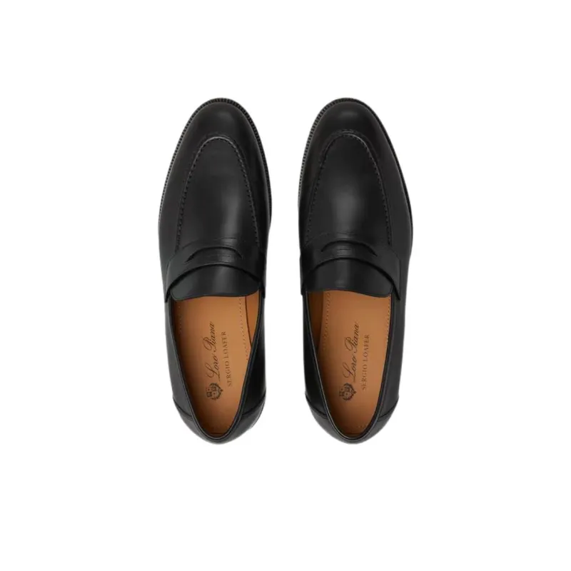 Loro Piana Sergio Loafer Loafers Women's Black-4