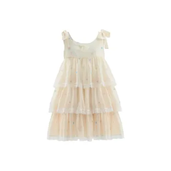 SNBL Sleeveless Dresses Women's Custard