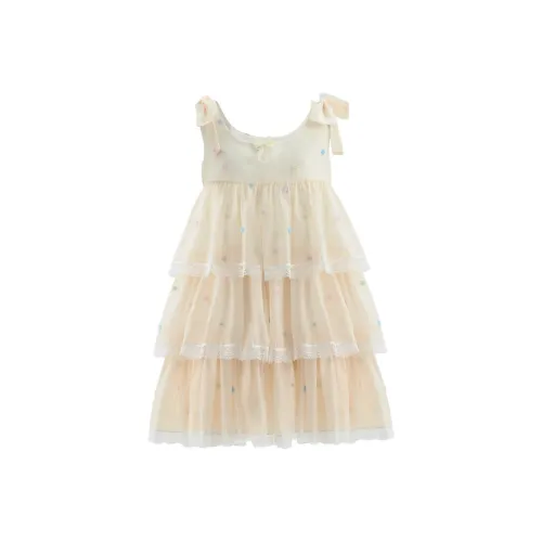 SNBL Sleeveless Dresses Women's Custard