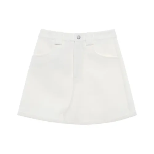 Fax Copy Express SS22 Cropped Skirt White