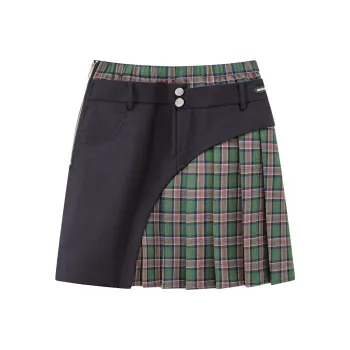 CHUU Casual Short Skirts Women's Navy Blue