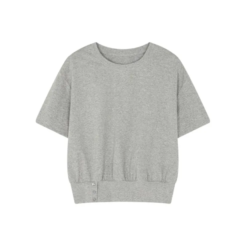 Mo Han Yi Mei T Shirt Women's Heather Gray-0