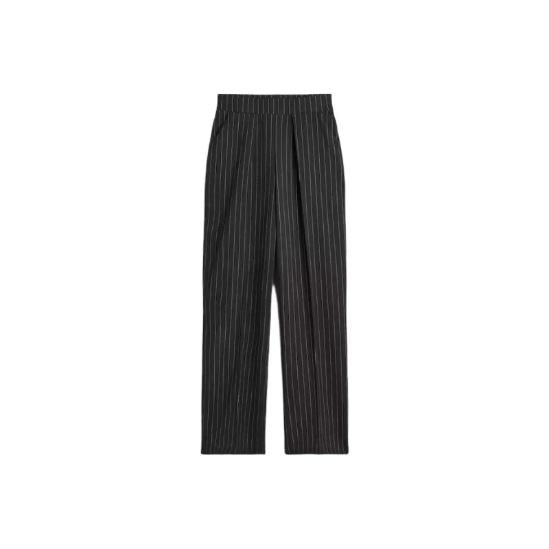 H&M Suit Trouser Women's Dark Gray/White-0