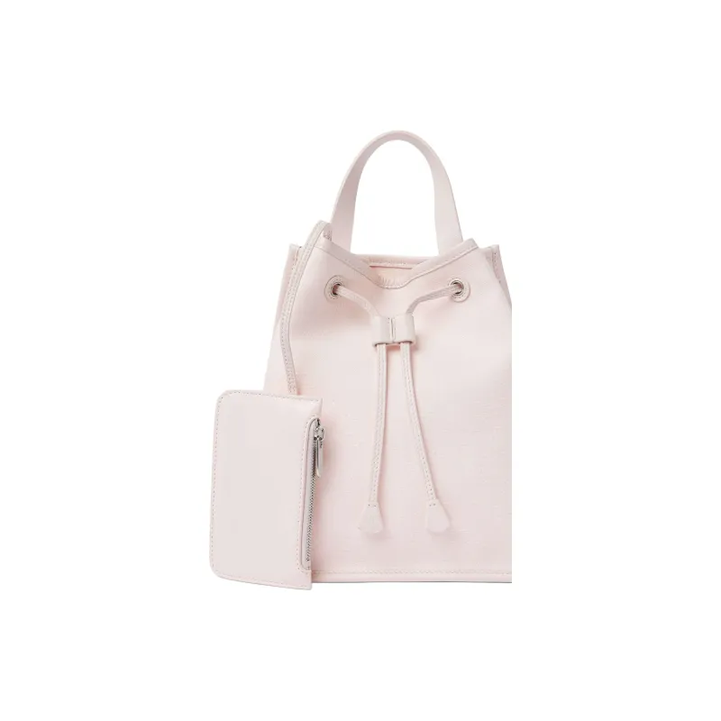 Loro Piana Cotton Backpack Medium Size Kids' Pink & Antique Silver-3
