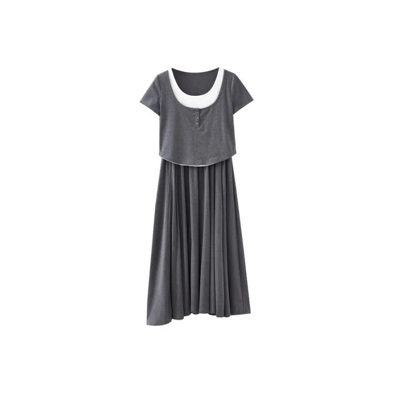 SHUIYUNJIAN Casual Suit Women's Smoke Gray-0