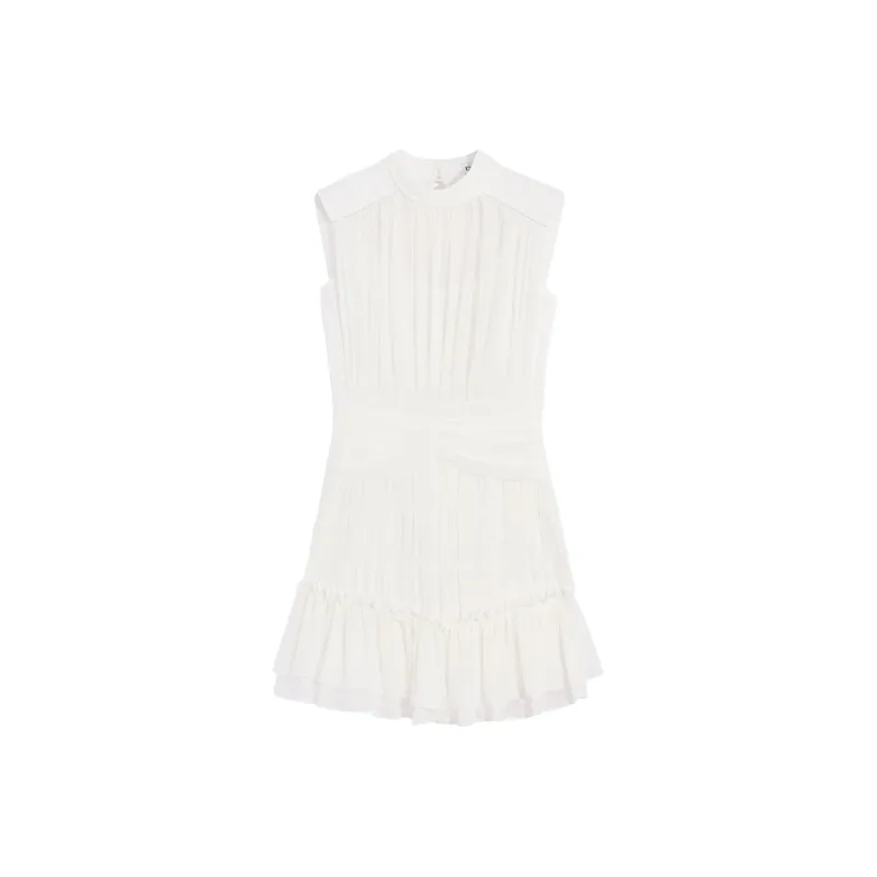 Bebe SS24 Sleeveless Dress Women's Ecru-0