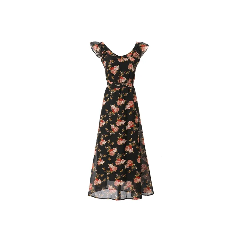 PAZZO Slip Dresses Women's Black-0