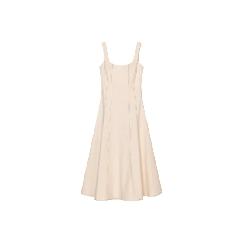 ZARA Slip Dresses Women's White-0