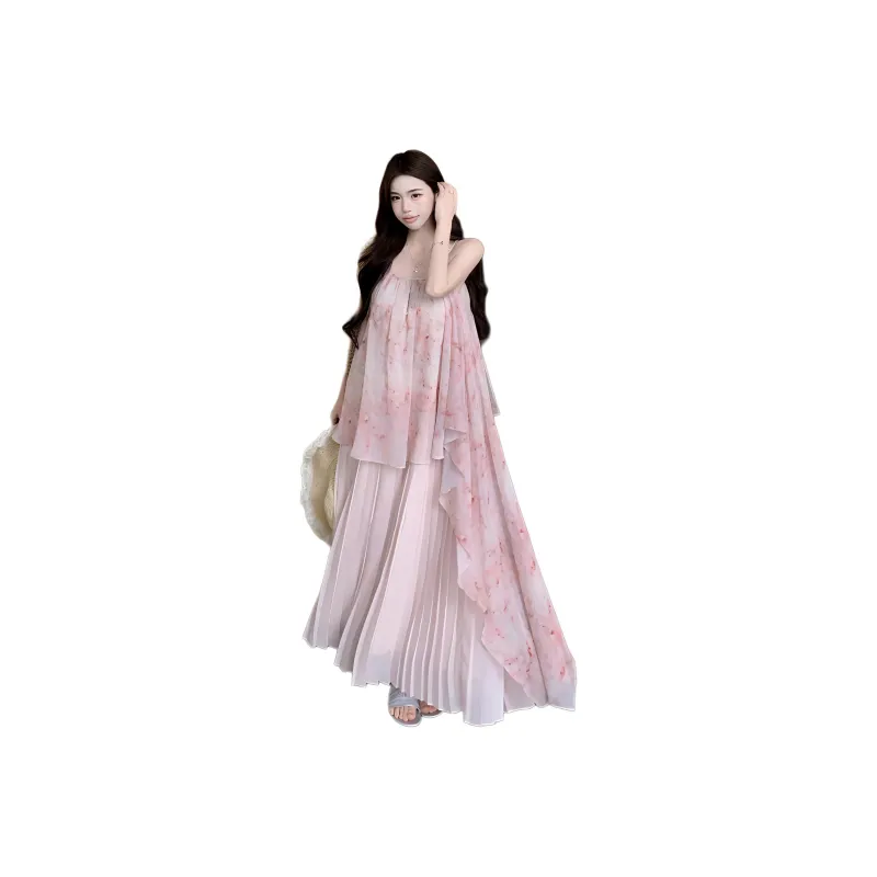 KKX Slip Dresses Women's Ice Candy Pink-0