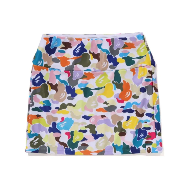 Bape Multi Camo Mini Skirt White-1
