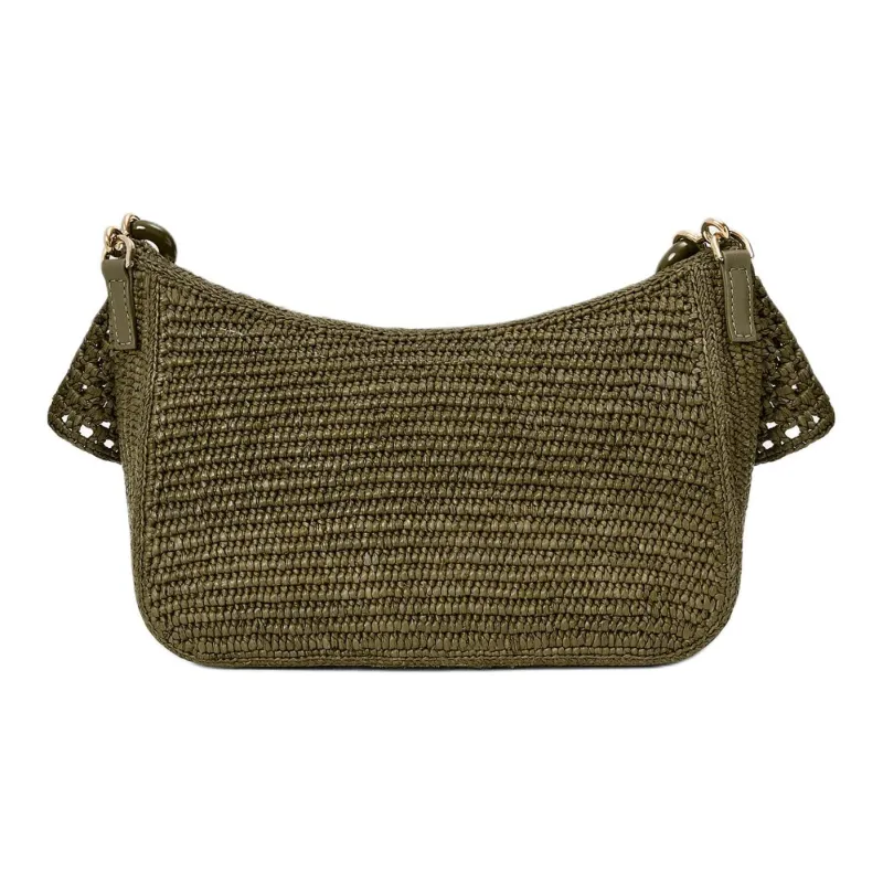 LOEWE Plant Material One Shoulder Handbag Medium Size Women's Dark Khaki-6