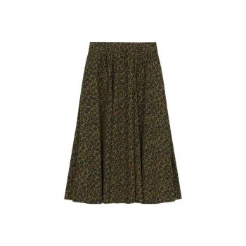 KENZO High-Waist Floral-Printed Midi Skirt