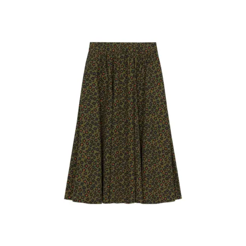 KENZO High-Waist Floral-Printed Midi Skirt