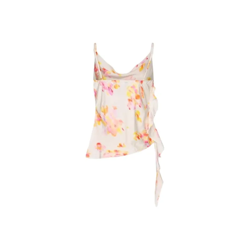 URBAN REVIVO Camisoles Women's Pink White Print-1