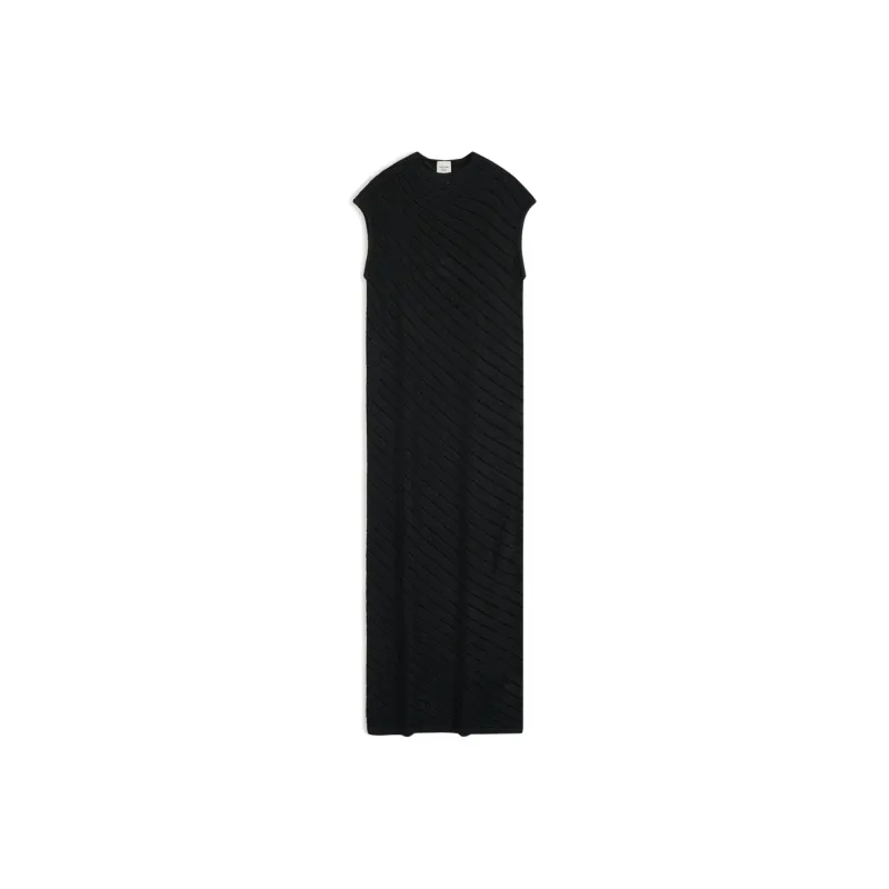 CALVIN KLEIN Sleeveless Dress Women's UB1 Space Black-0