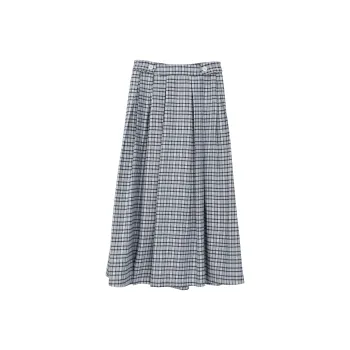 Fstudio Fall And Winter Mid-Length Skirt Women's Blue