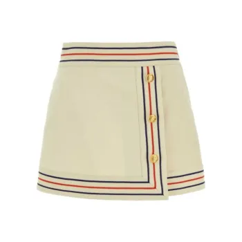 GUCCI Striped Wrap Skirt
