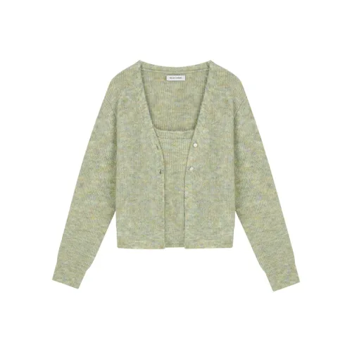 VEGA CHANG SS24 Casual Suit Women's Yellow Floral Green