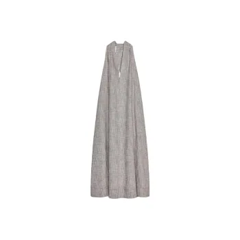 ZARA ZW Series Sleeveless Dress Women's Brown/White